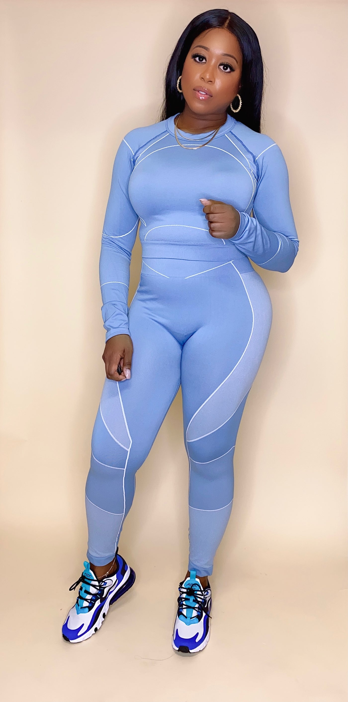 Sky Blue Active Wear Set