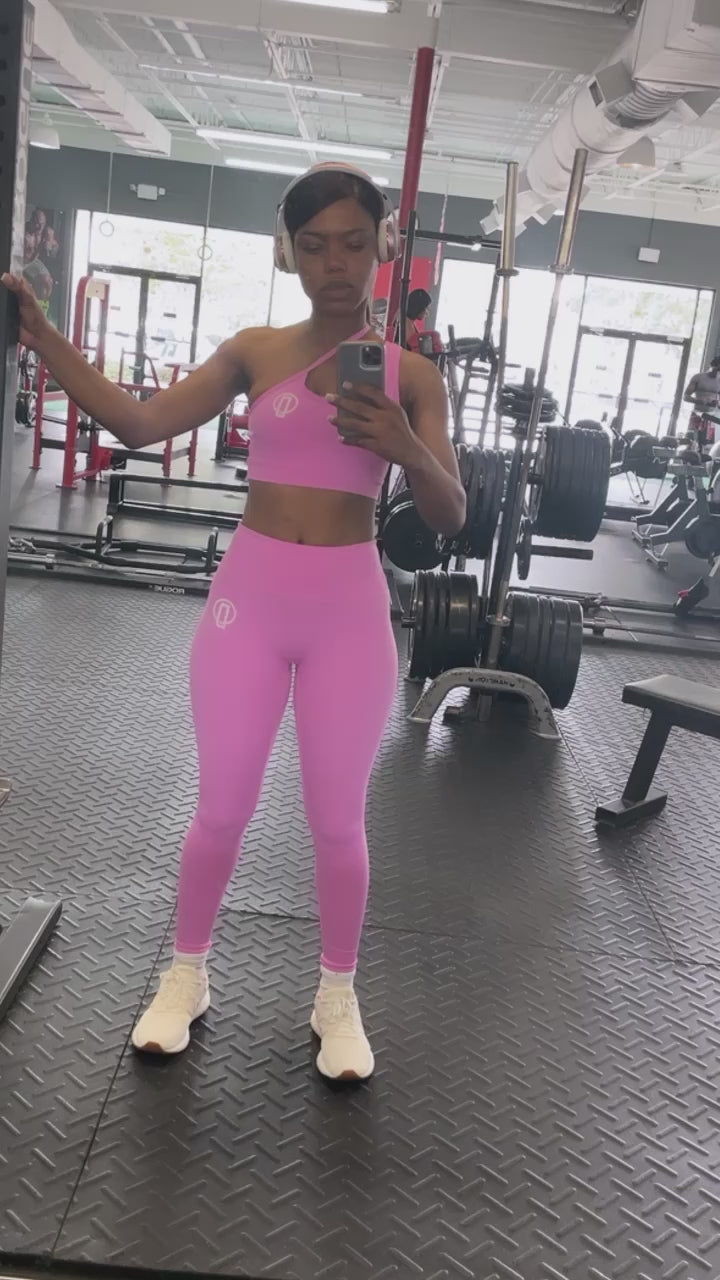 Pink Convertible Workout Set (2 Piece)